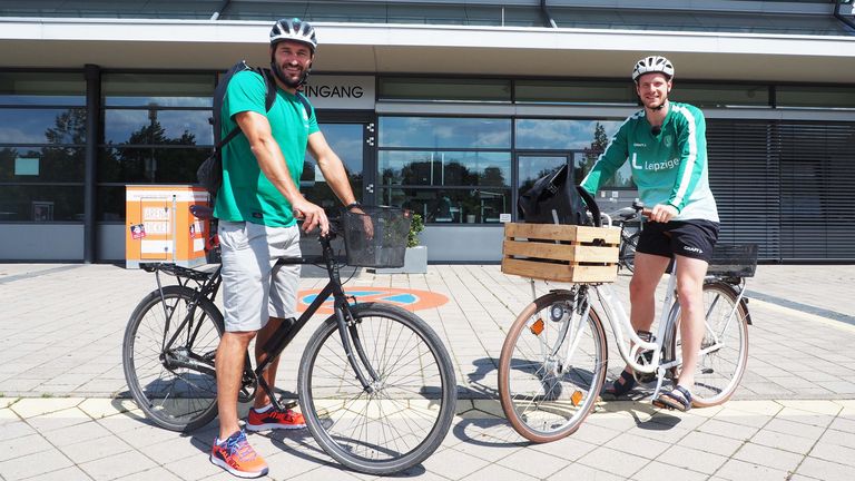 HANDBALLER DES SC DHFK FAHREN „MIT DEM RAD ZUR ARBEIT“