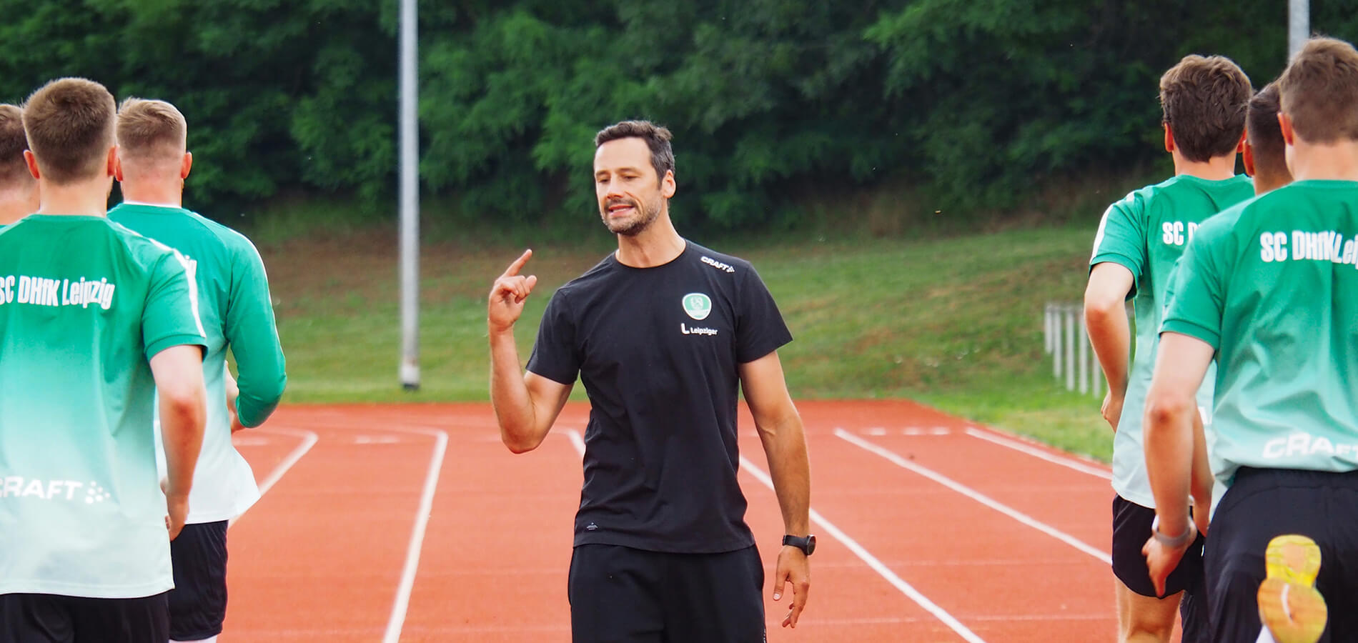 Ausbildungskonzept Ein Trainer beim Training