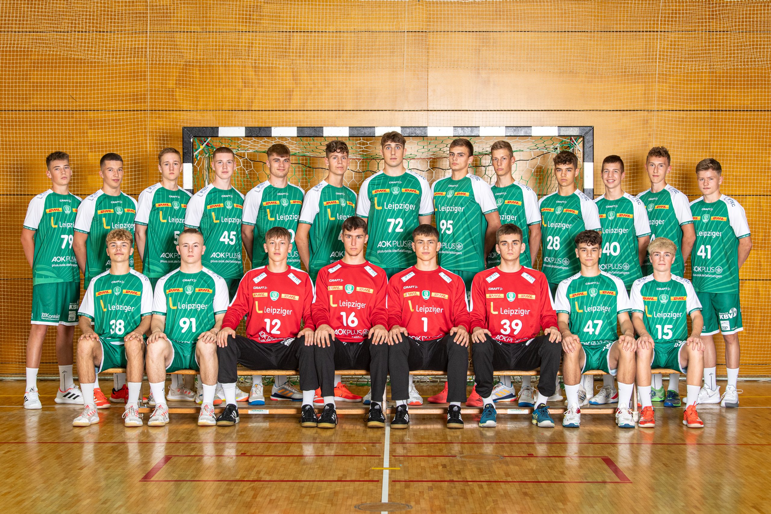 Mannschaftsbild_B-Jugend_SC DHfK Leipzig Das Team der B-Jugend